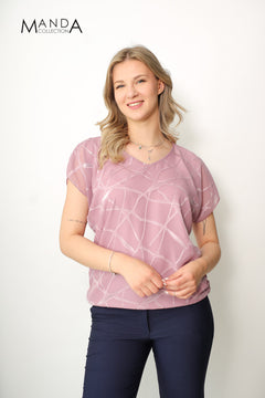 Mauve muslin top-0