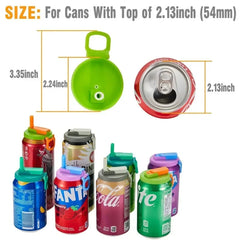 Soda can cover With Straws