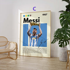 Fußball Stars Poster · Mbappé Neymar Messi Hakimi Haaland Yamal · Sport Wanddeko · Print ohne Rahmen-4