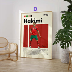 Fußball Stars Poster · Mbappé Neymar Messi Hakimi Haaland Yamal · Sport Wanddeko · Print ohne Rahmen-5