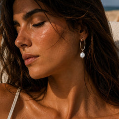 ANTIBES PEARL HOOPS-1