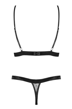 060718 Set aus Bralette Spitze und String - XL (BH 75E/80D & Panty 42)