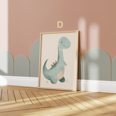 Dinosaurier Poster · Dino Freunde: Entdecke die Welt der prähistorischen Riesen ·Deko Print ohne Rahmen-5